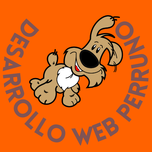 Logo con perrito feliz